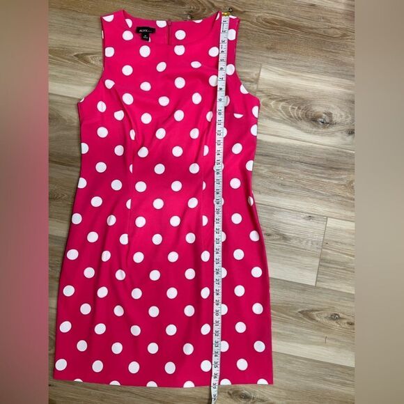 ALYX DRESS Polka Dot Sleeveless Dress Size 14 - Picture 6 of 9